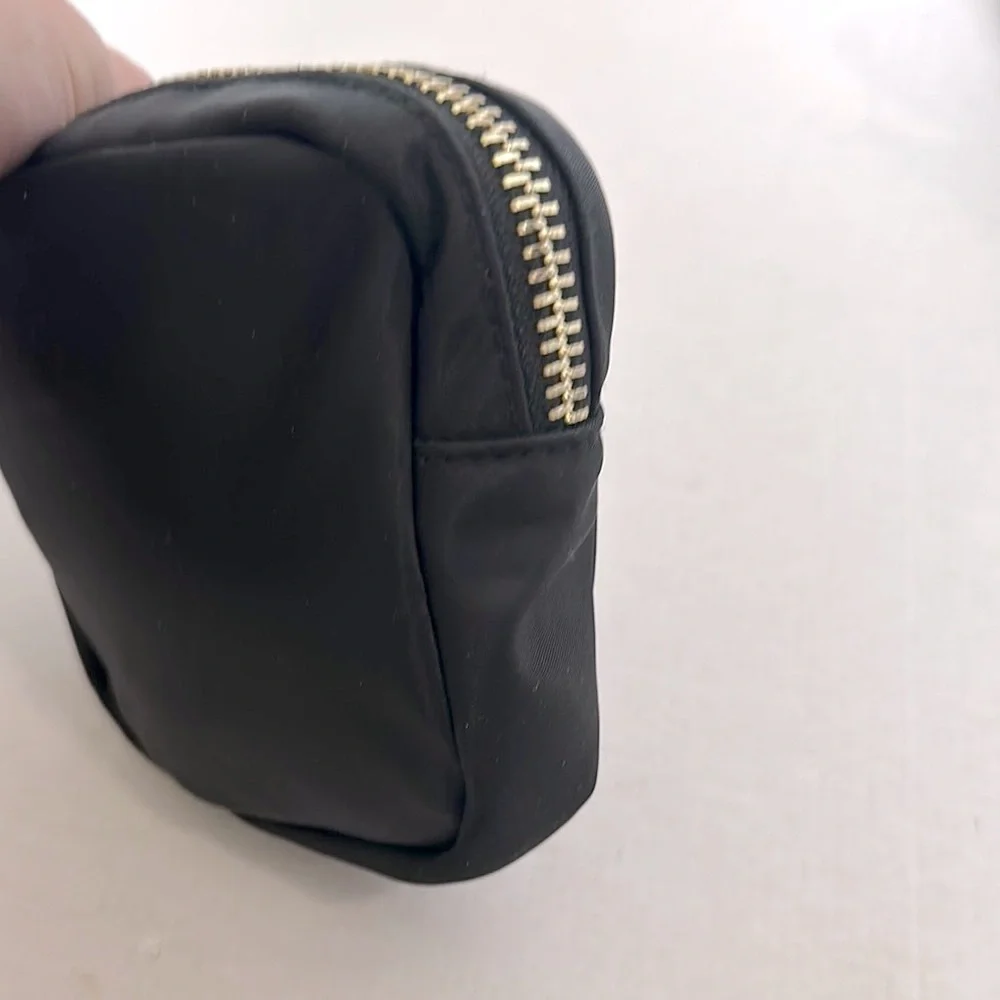 Black nylon waterproof Cosmetic bag black NWOT